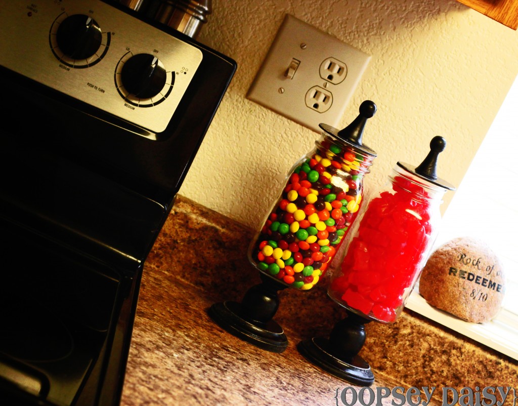 mason jar candy jars_kitchen counter