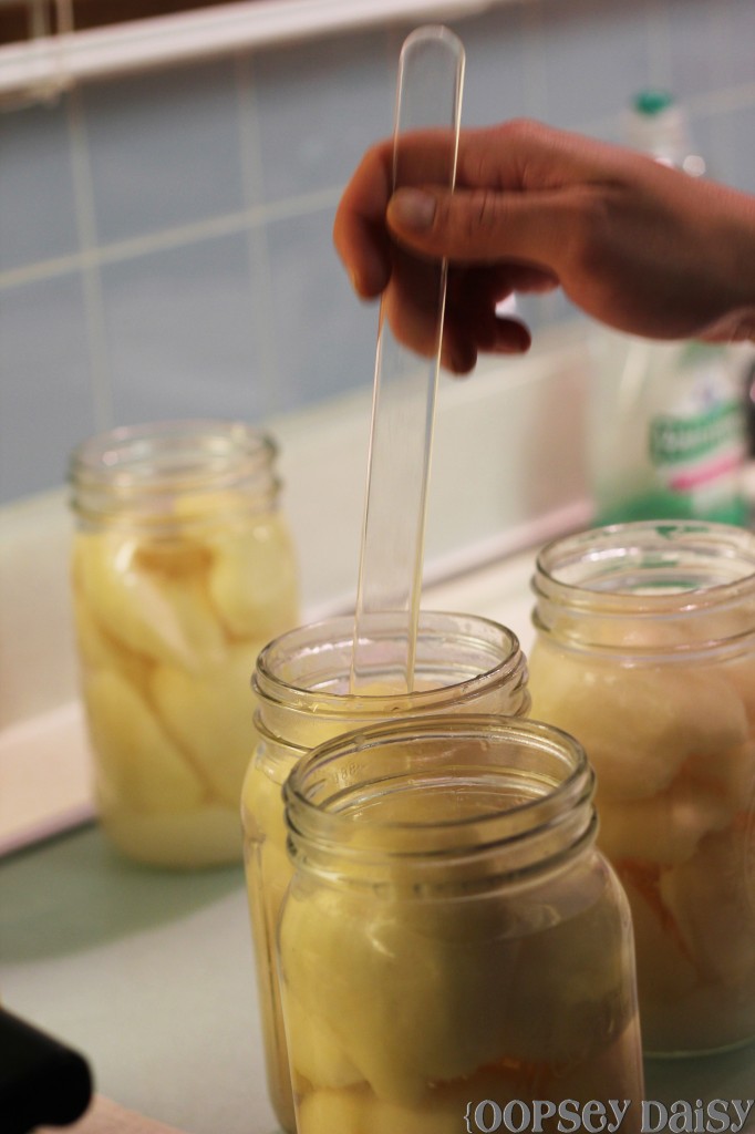 canning pears_air bubbles