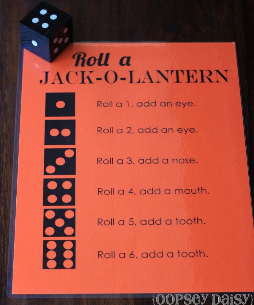 roll a jackolantern_dice and chart