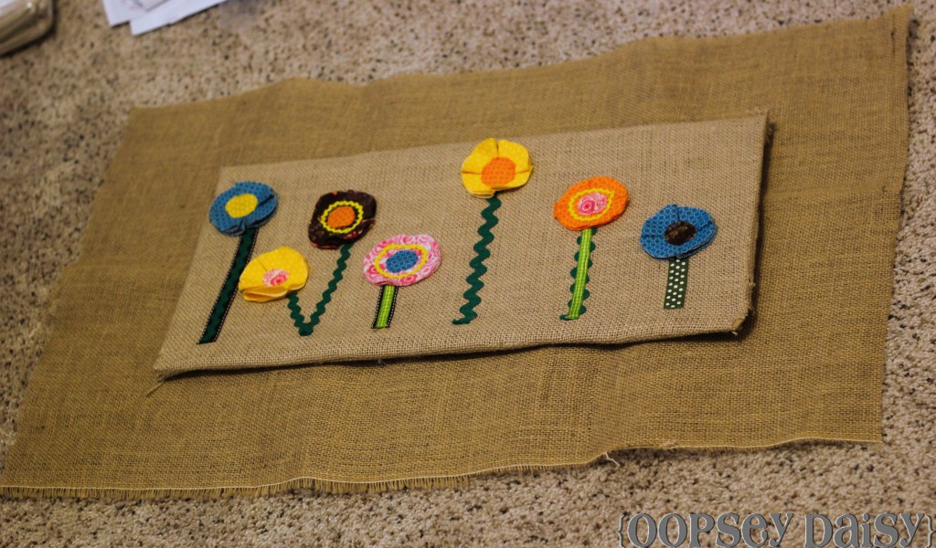 christmas tree wall art_burlap