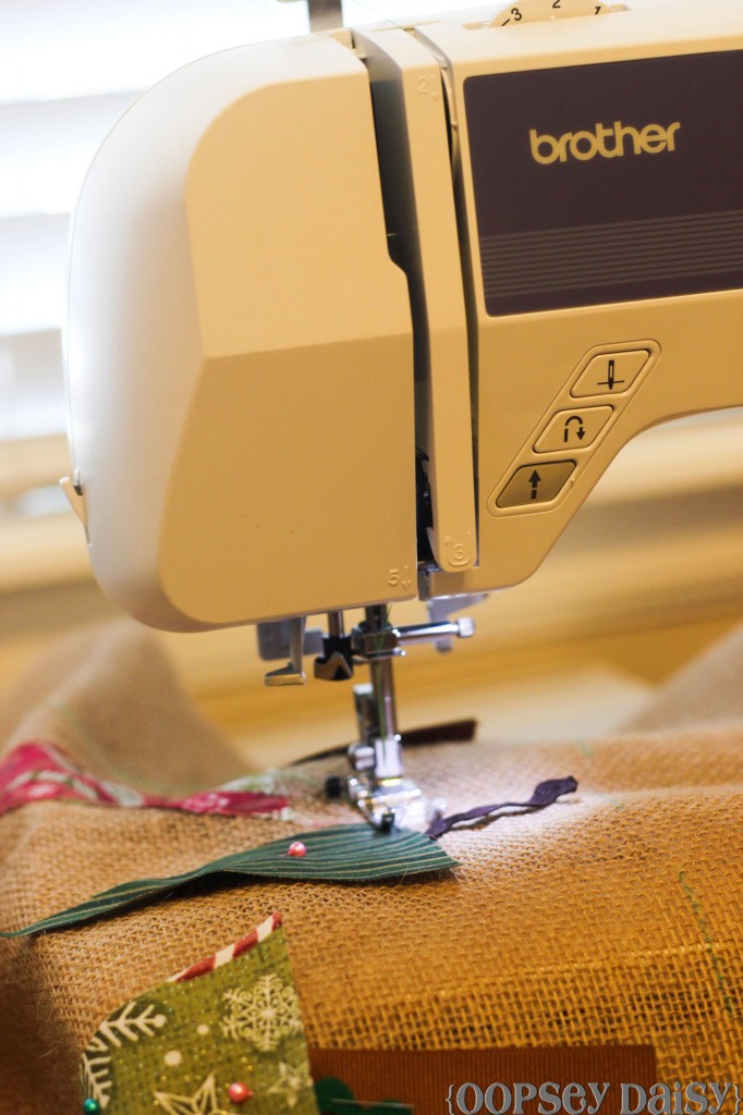 christmas tree wall art_sewing