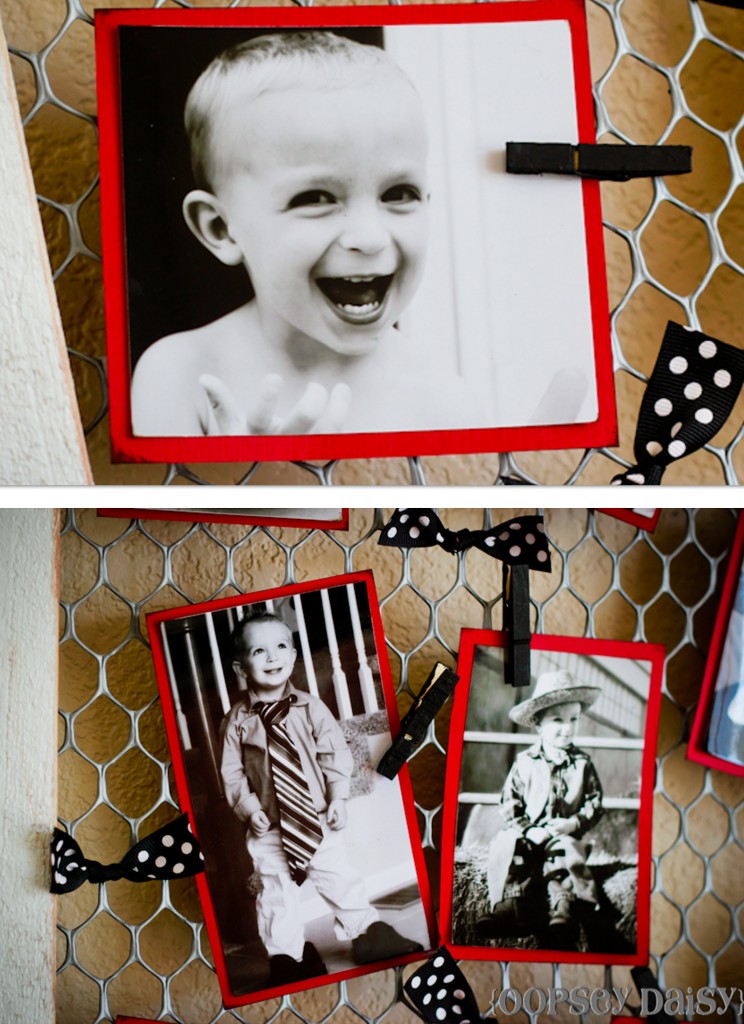DIY chicken wire frame_clothes pin close