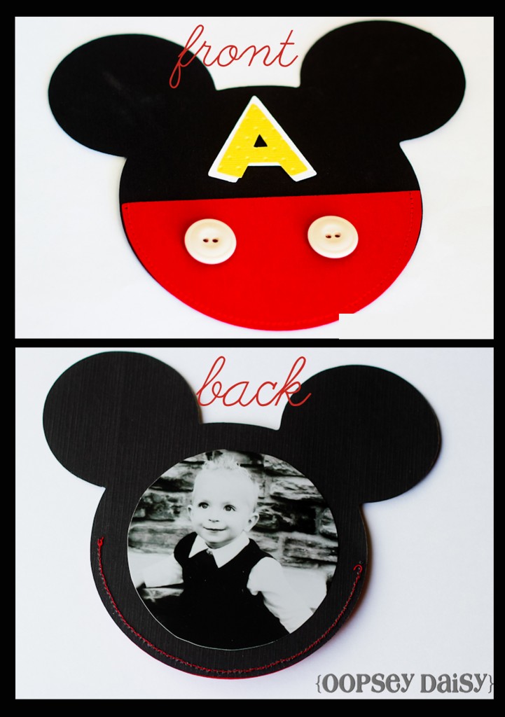 mickey birthday invitation_front back