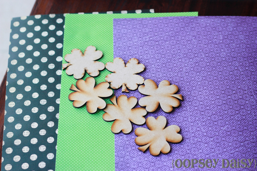 shamrock magnets_with paper
