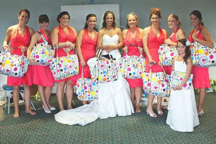 bride w beach totes